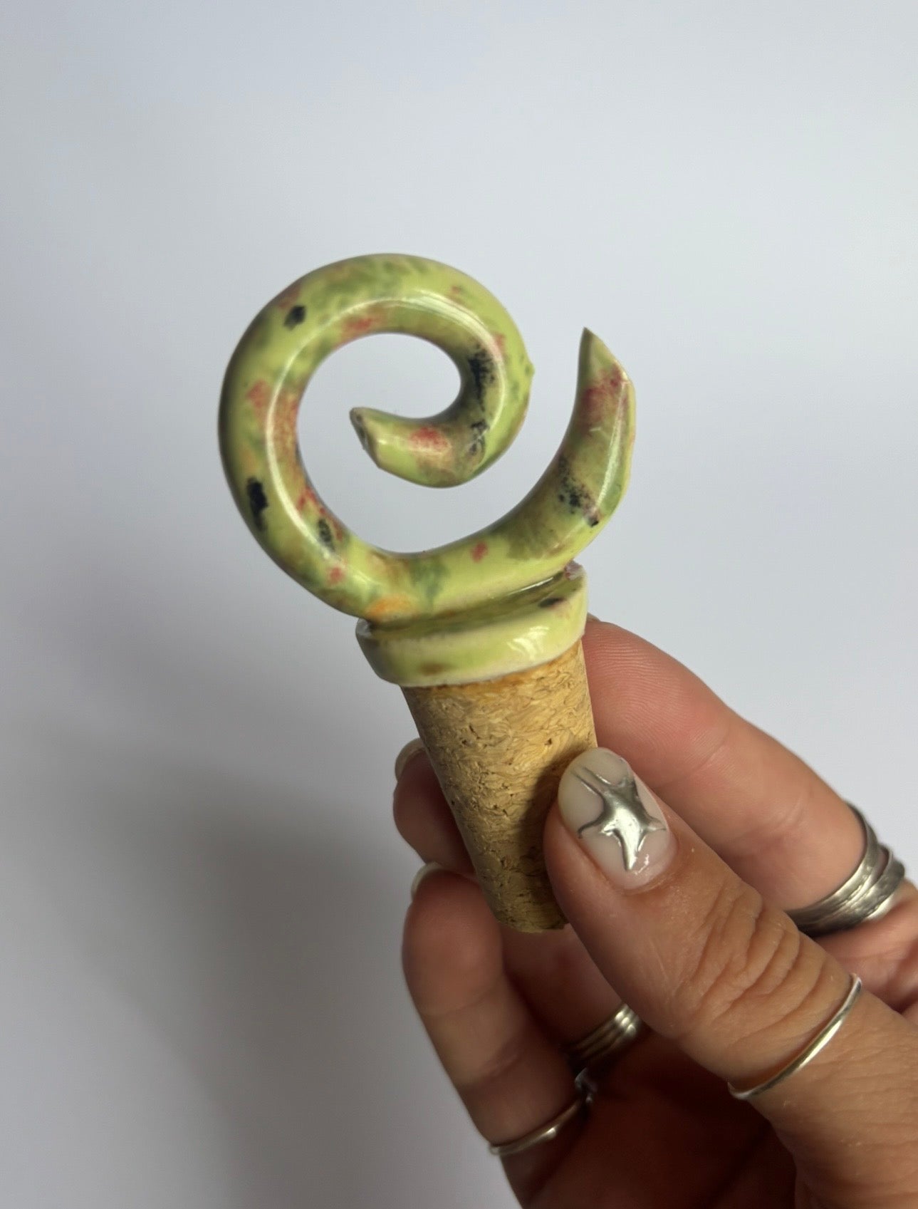 Melon Spiral Wine Stopper