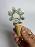 Blue Speckled Wine Stopper
