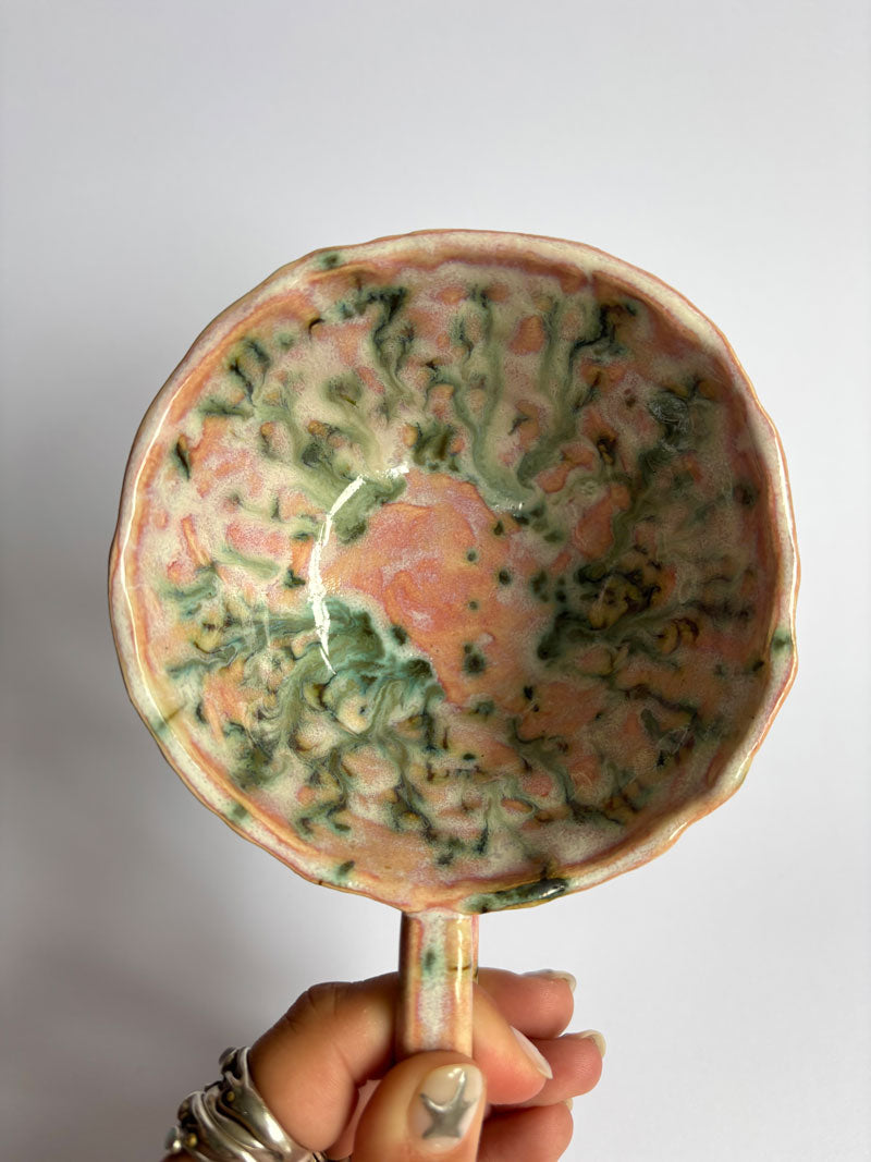 Pink and Green Large Mug