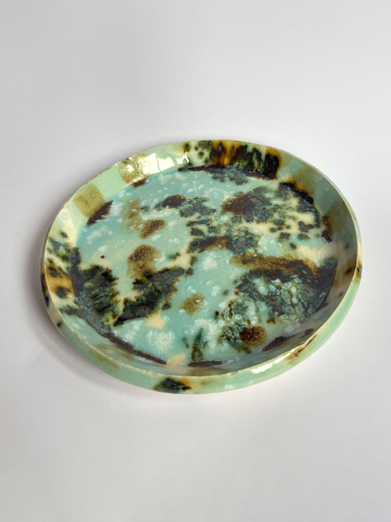 Small Green Sea Mist Plate