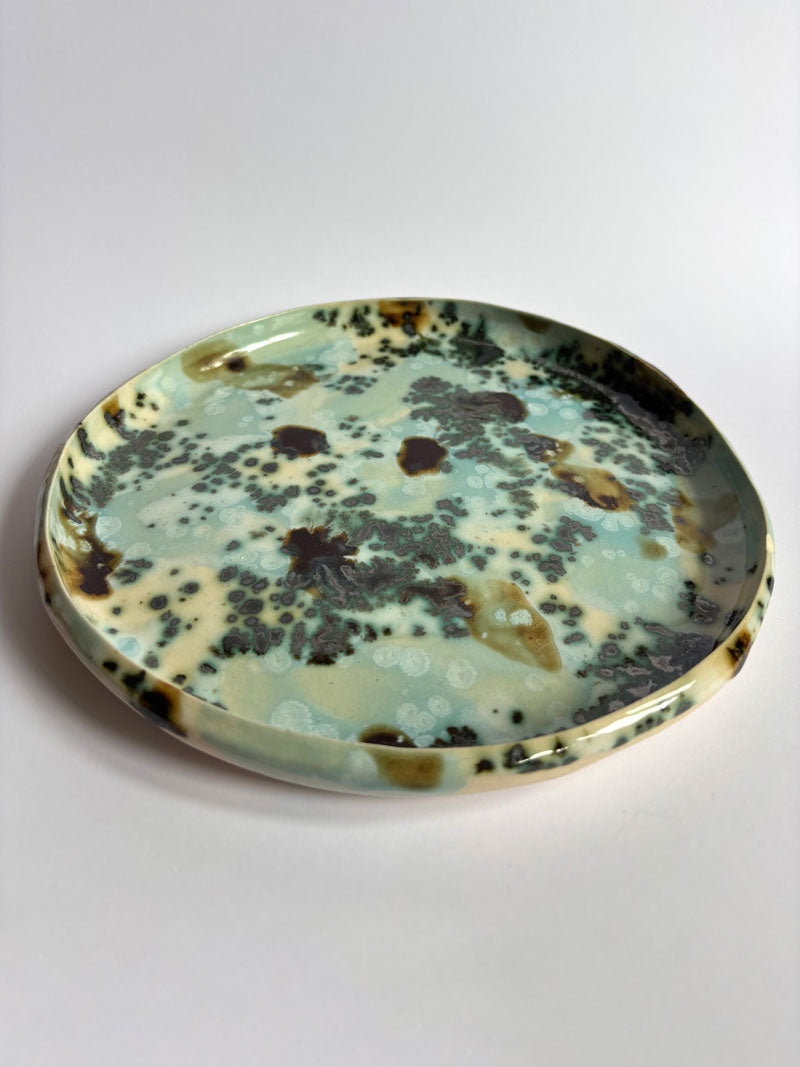 Small Green Sea Mist Plate