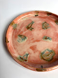 Pink and Brown Spotted Plate